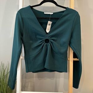 Abercrombie & Fitch Dark Green Blouse